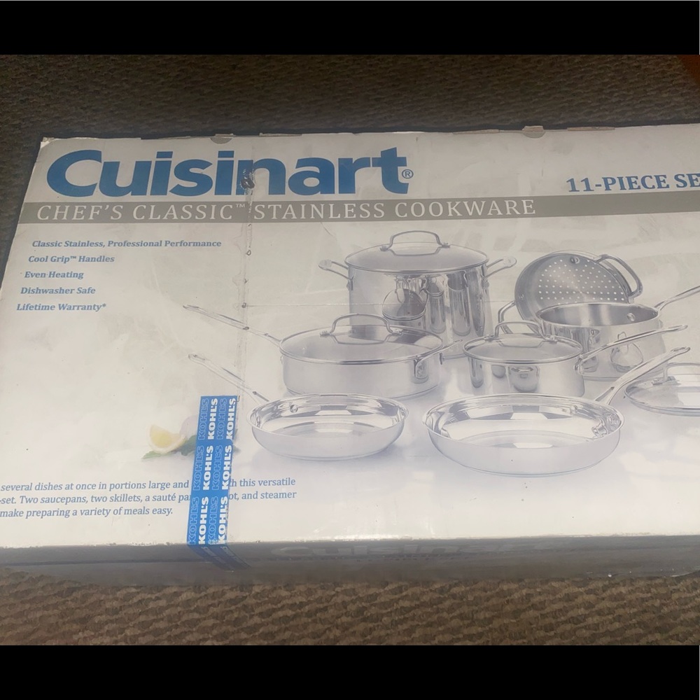 Stainless steel kitchen set